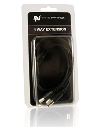 Picture of White Python LED 4-Way Extension Cable 